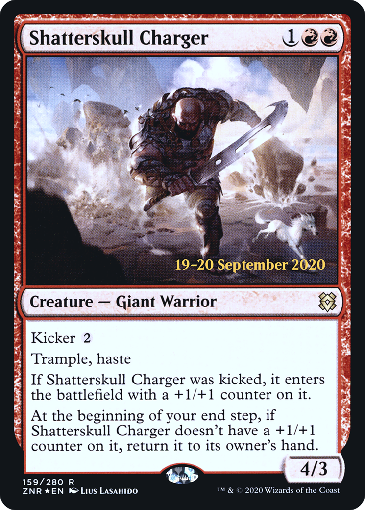 Shatterskull Charger (PRE-159S) - Zendikar Rising Promos (Prerelease) Foil