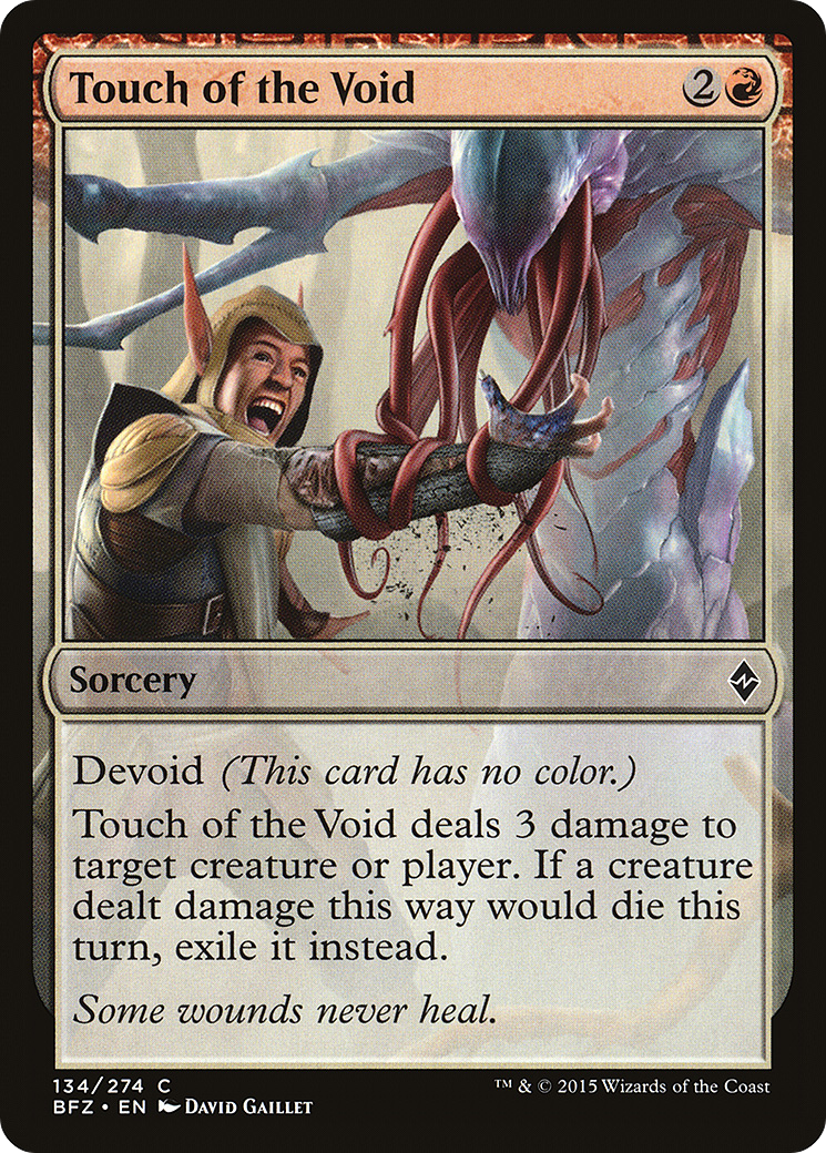 Touch of the Void (BFZ-134) - Battle for Zendikar: (devoid) Foil
