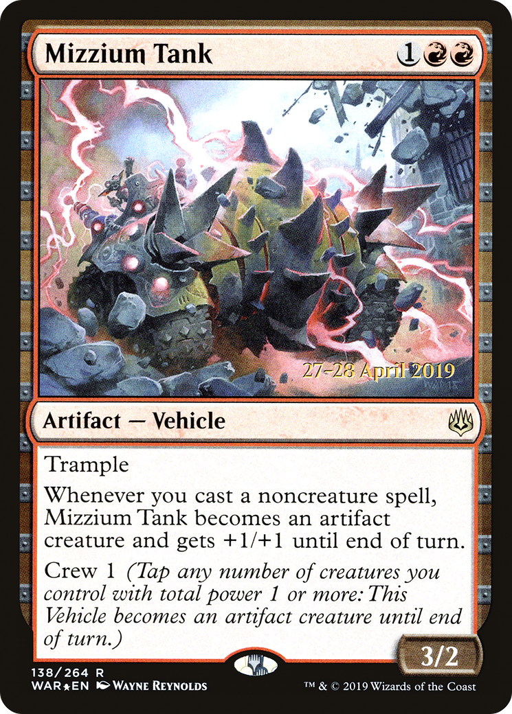 Mizzium Tank (PRE-138S) - War of the Spark Promos (Prerelease) Foil