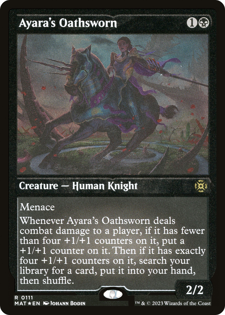 Ayara's Oathsworn (MAT-111) - March of the Machine: The Aftermath Etched Foil