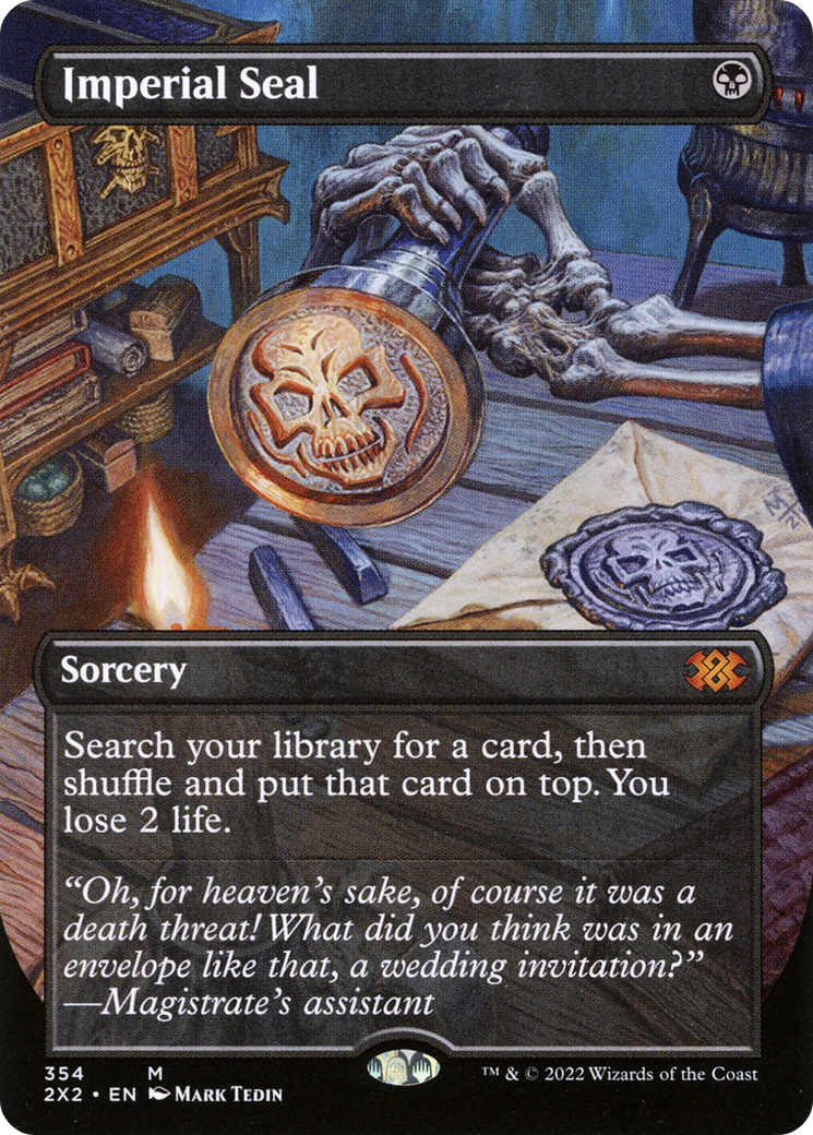 Imperial Seal (Borderless)(2X2-354) - Double Masters 2022 Foil