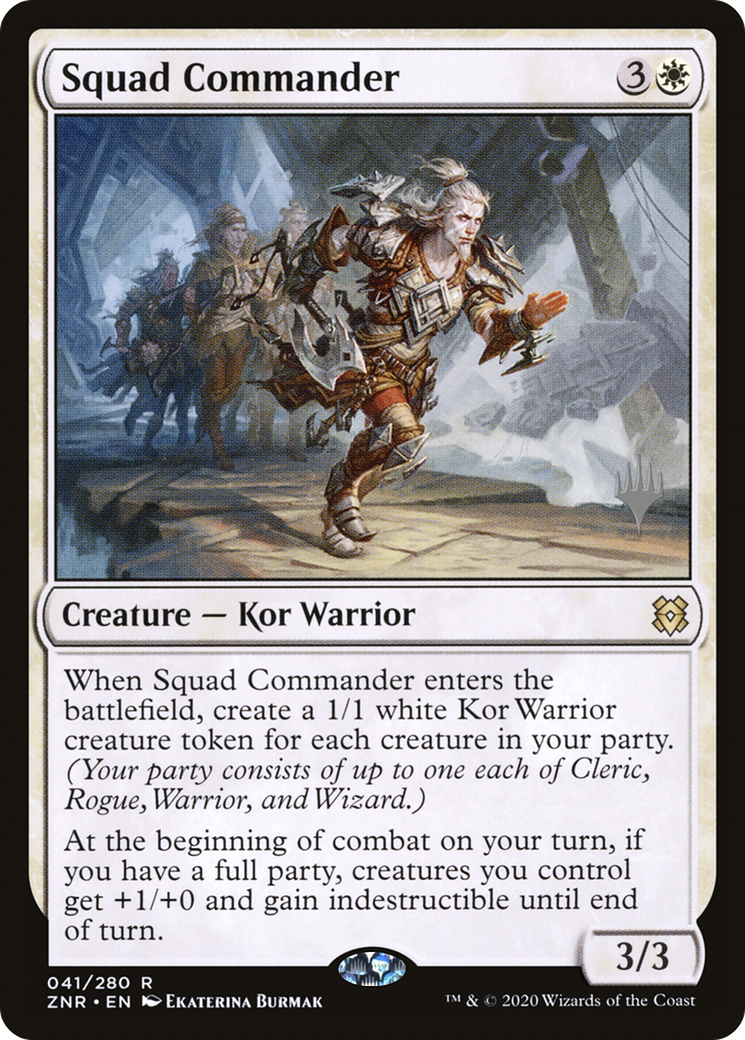 Squad Commander (PPZNR-41P) - Zendikar Rising Promos (Promo Pack)