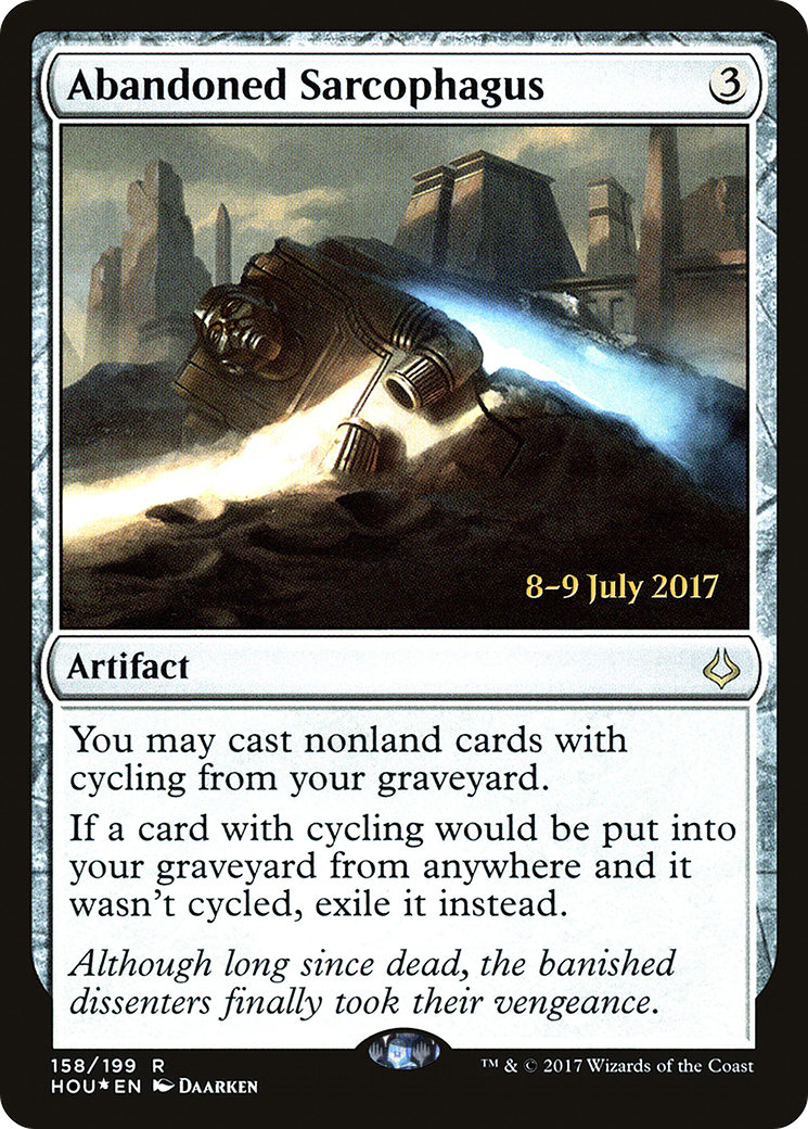 Abandoned Sarcophagus (PRE-158S) - Hour of Devastation Promos (Prerelease) Foil