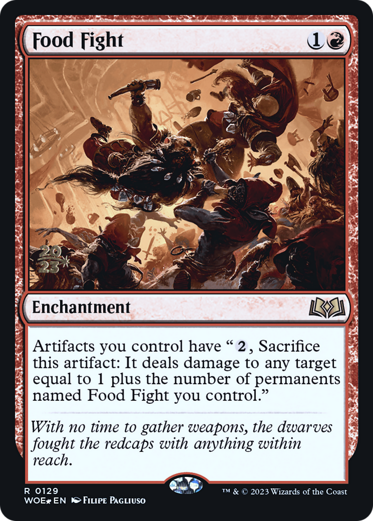 Food Fight (PRE-129) - Wilds of Eldraine Promos Foil
