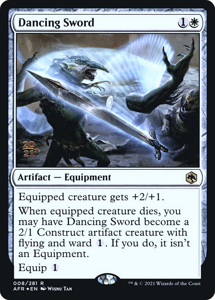 Dancing Sword (PRE-08S) - Adventures in the Forgotten Realms Promos (Prerelease) Foil