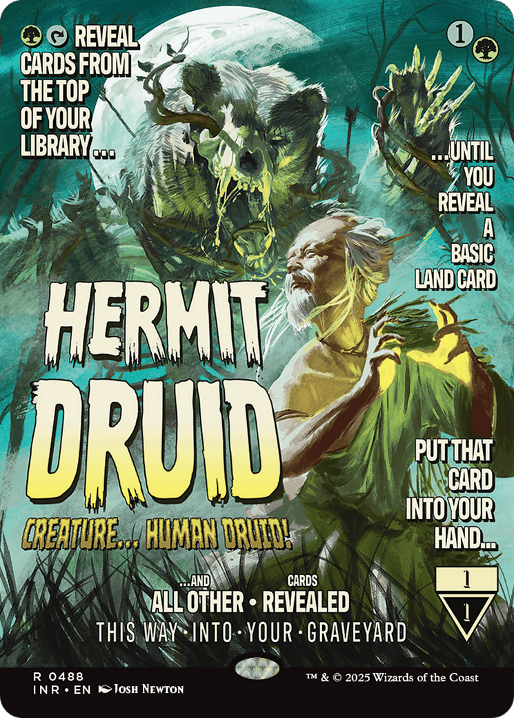 Hermit Druid (Borderless)(INR-488) - Innistrad Remastered: (Showcase) Foil