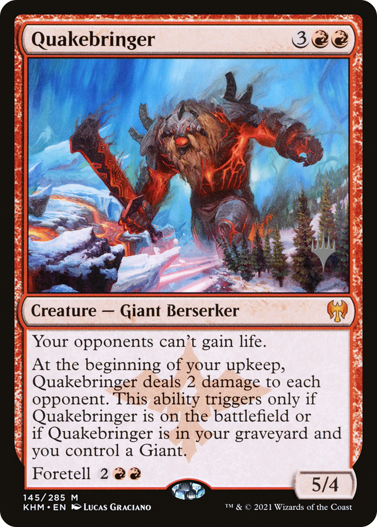 Quakebringer (PPKHM-145P) - Kaldheim Promos (Promo Pack) Foil
