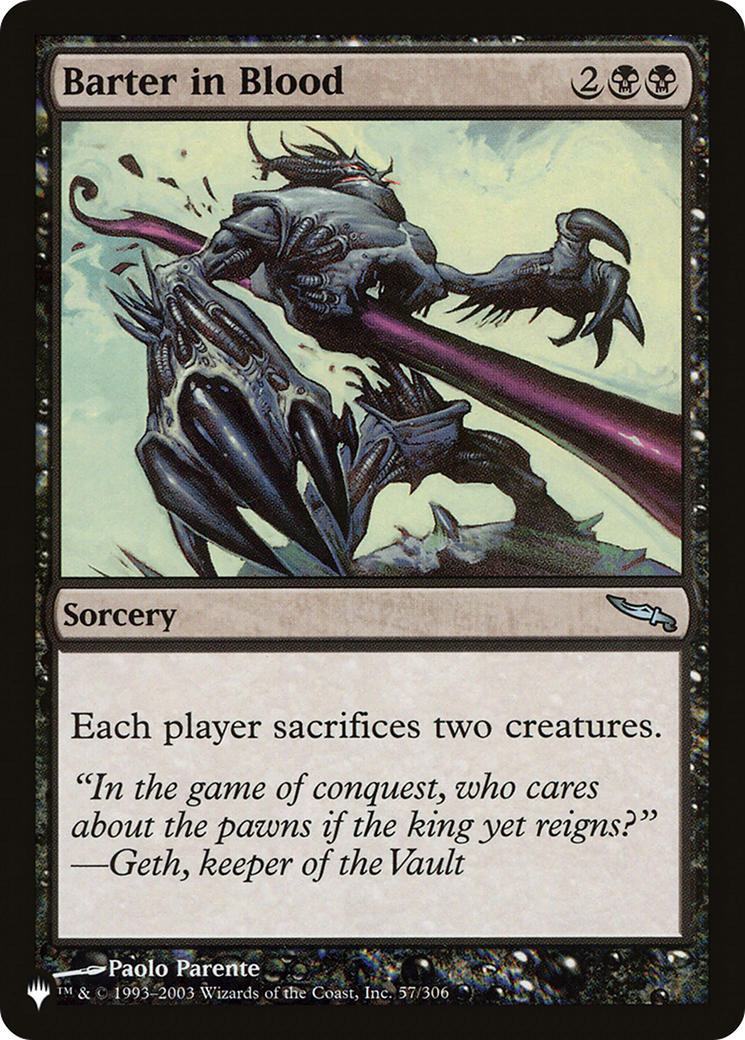 Barter in Blood (LIST-MRD-57) - The List