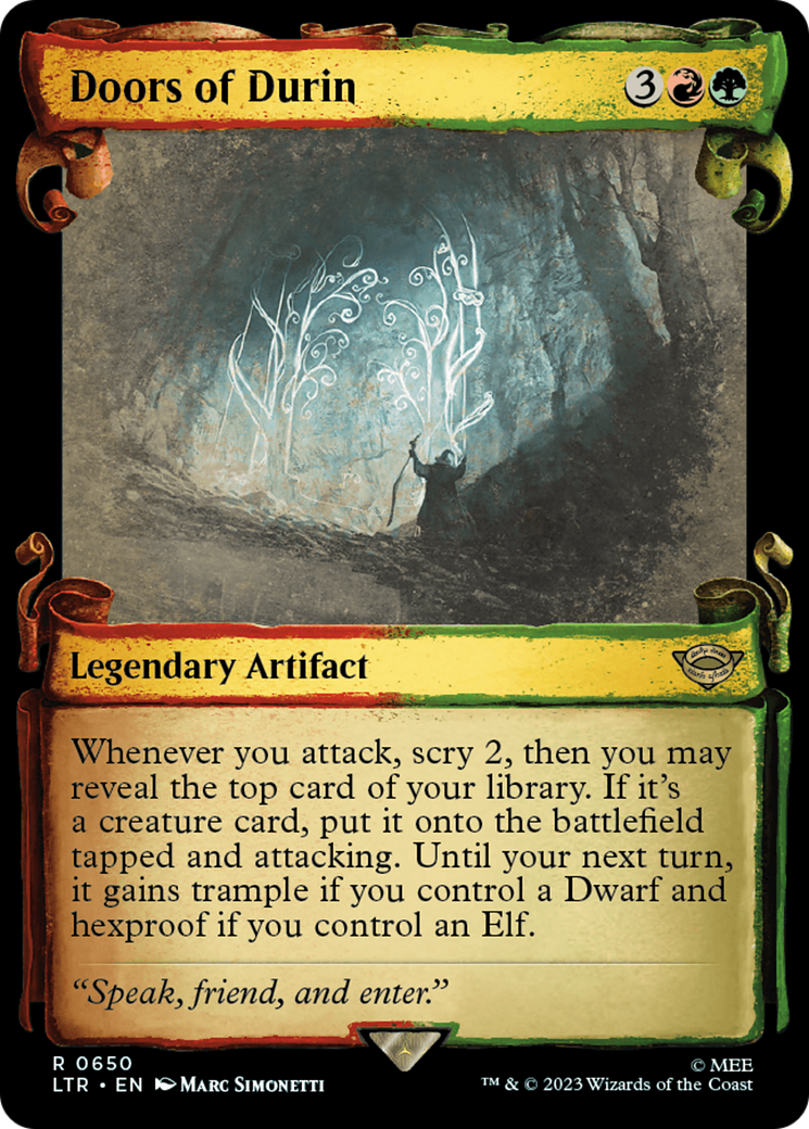 Doors of Durin (Showcase Scrolls) (LTR-650) - The Lord of the Rings: Tales of Middle-earth: (Showcase) Foil