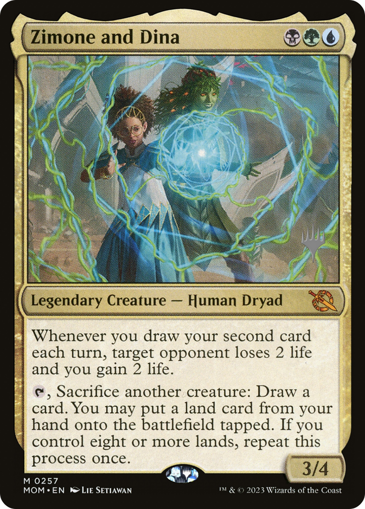 Zimone and Dina (PPMOM-257) - March of the Machine Promos Foil (Promo Pack)