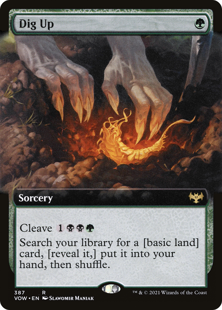 Dig Up (VOW-387) - Innistrad: Crimson Vow: (Extended Art) Foil