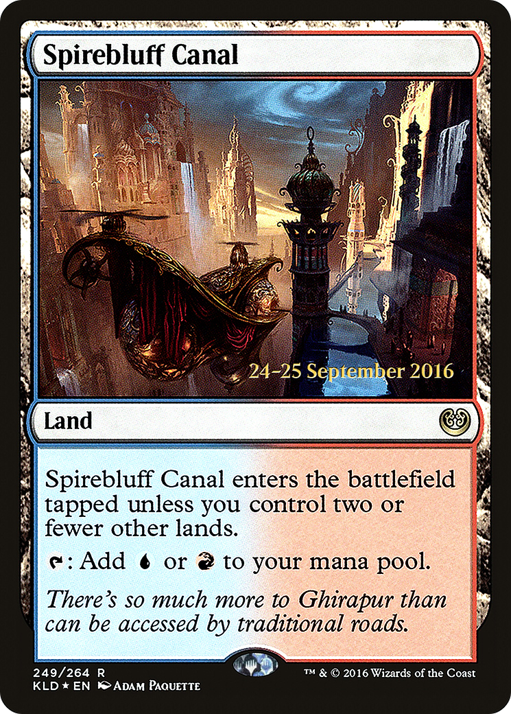 Spirebluff Canal (PRE-249S) - Kaladesh Promos (Prerelease) Foil