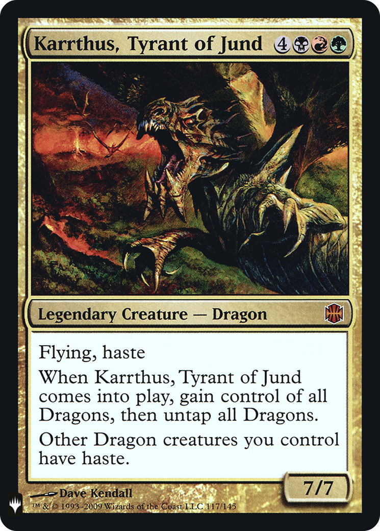 Karrthus, Tyrant of Jund (LIST-ARB-117) - The List Foil