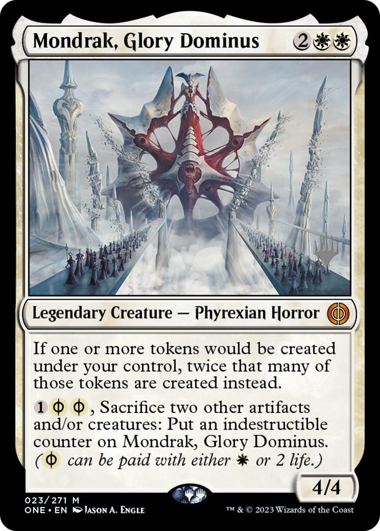 Mondrak, Glory Dominus (PPONE-023) - Phyrexia: All Will Be One Promos (Promo Pack)