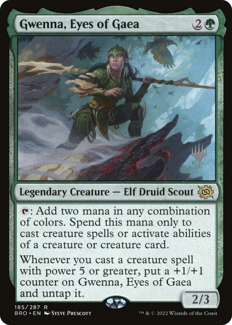 Gwenna, Eyes of Gaea (PPBRO-185) - The Brothers' War Promos (Promo Pack)