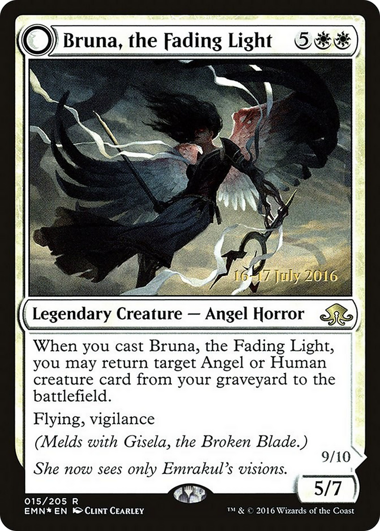 Bruna, the Fading Light (PRE-15AS) - Eldritch Moon Promos: (mooneldrazidfc) (Prerelease) Foil
