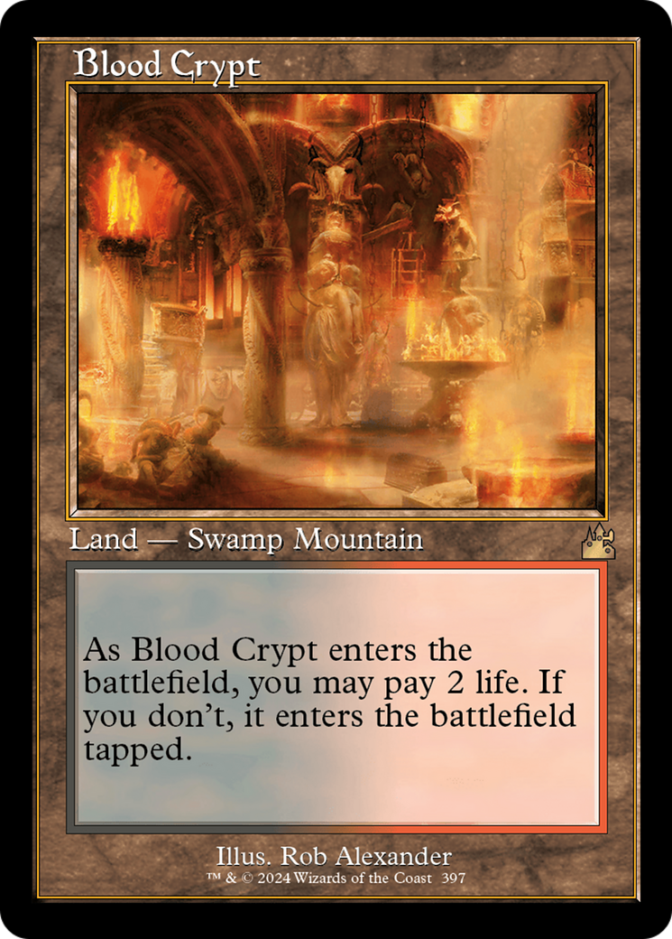 Blood Crypt (Retro Frame) (RVR-397) - Ravnica Remastered
