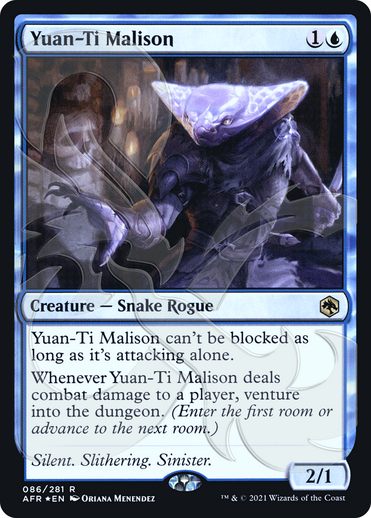 Yuan-Ti Malison (AFR&-86A) - Adventures in the Forgotten Realms Promos Foil