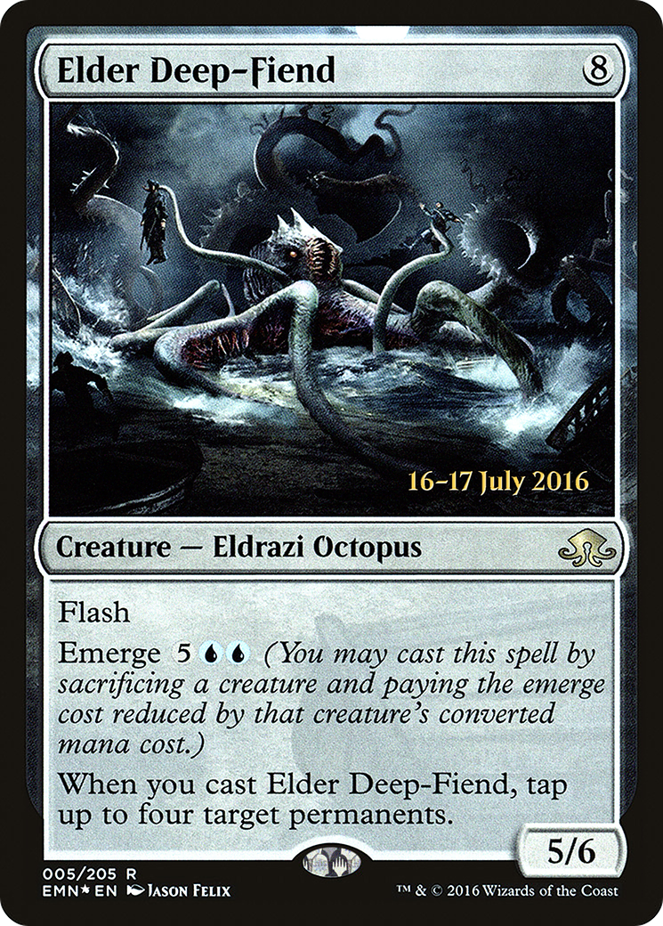 Elder Deep-Fiend (PRE-05S) - Eldritch Moon Promos (Prerelease) Foil