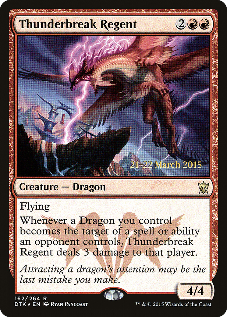 Thunderbreak Regent (PRE-162S) - Dragons of Tarkir Promos (Prerelease) Foil