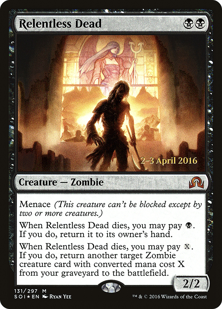 Relentless Dead (PRE-131S) - Shadows over Innistrad Promos (Prerelease) Foil