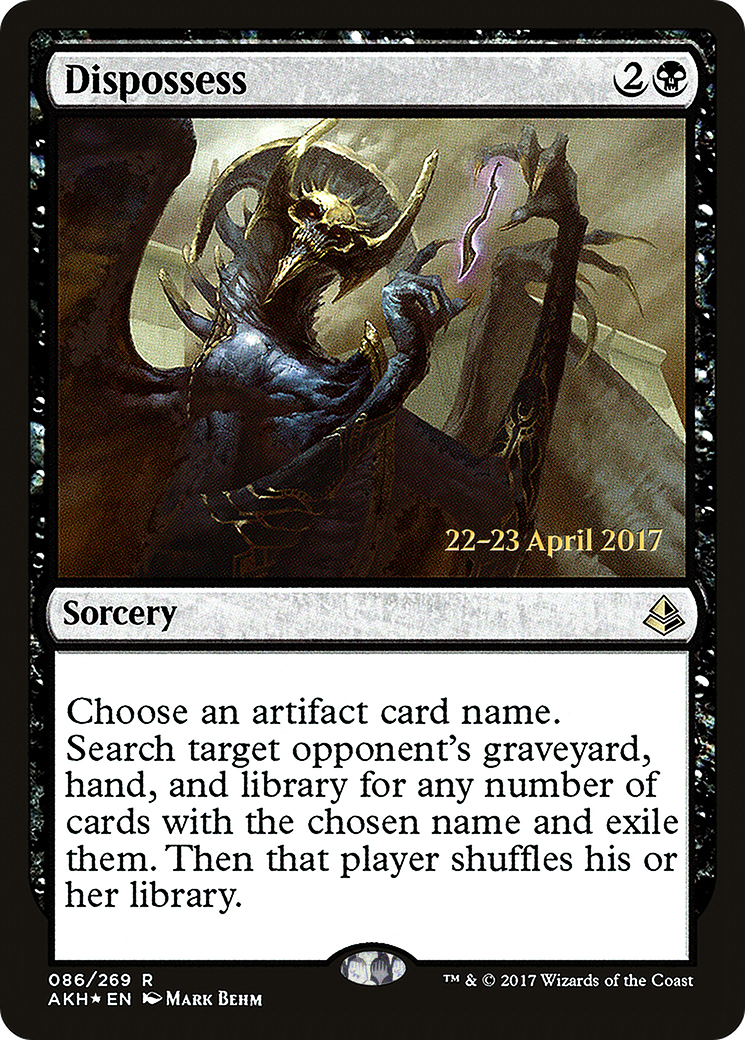 Dispossess (PRE-86S) - Amonkhet Promos (Prerelease) Foil