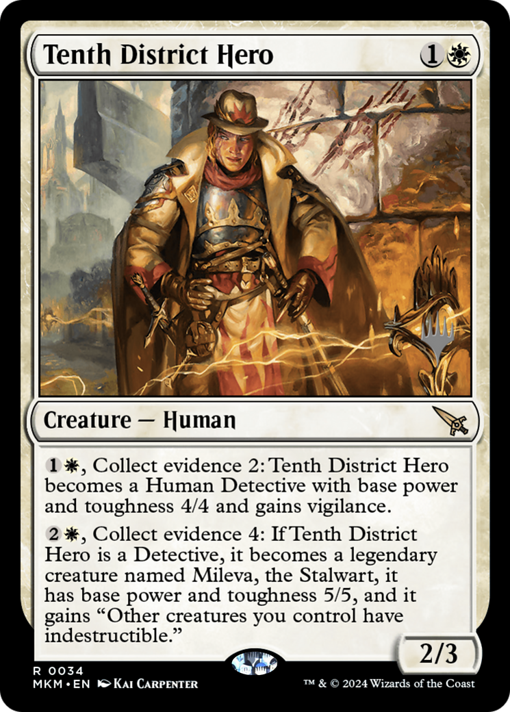 Tenth District Hero (PPMKM-034) - Murders at Karlov Manor Promos (Promo Pack)