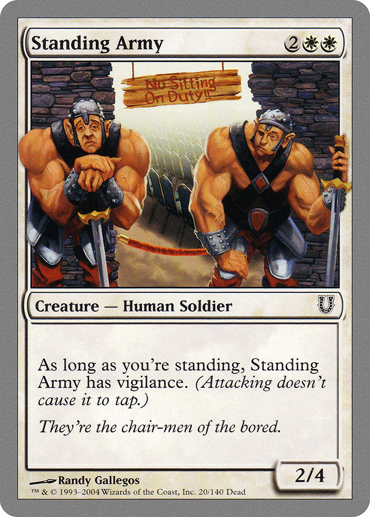 Standing Army (UNH-020) - Unhinged