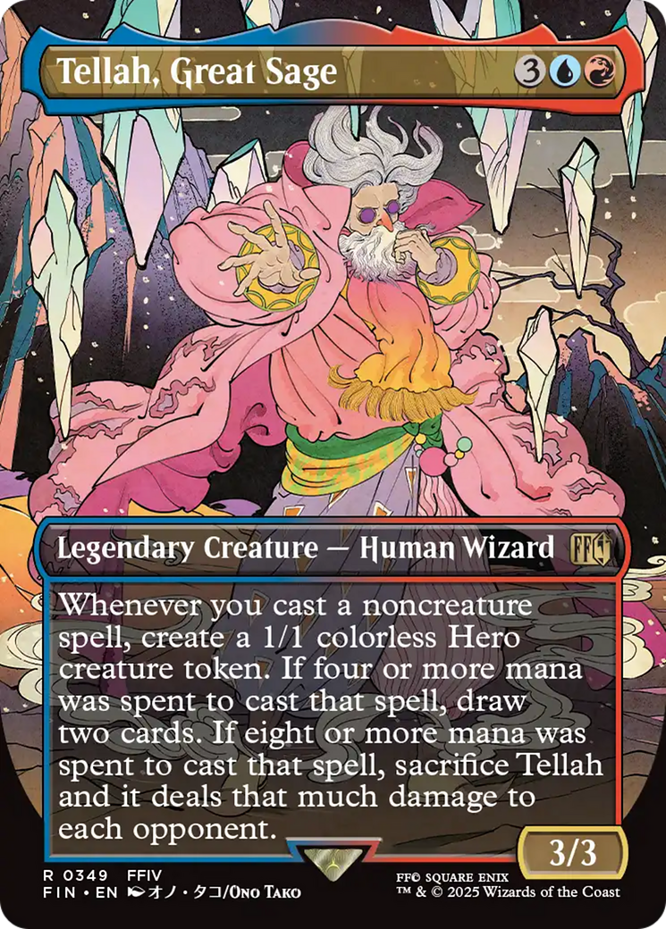 Tellah, Great Sage (Borderless) (FIN-349) - FINAL FANTASY (Borderless) Foil