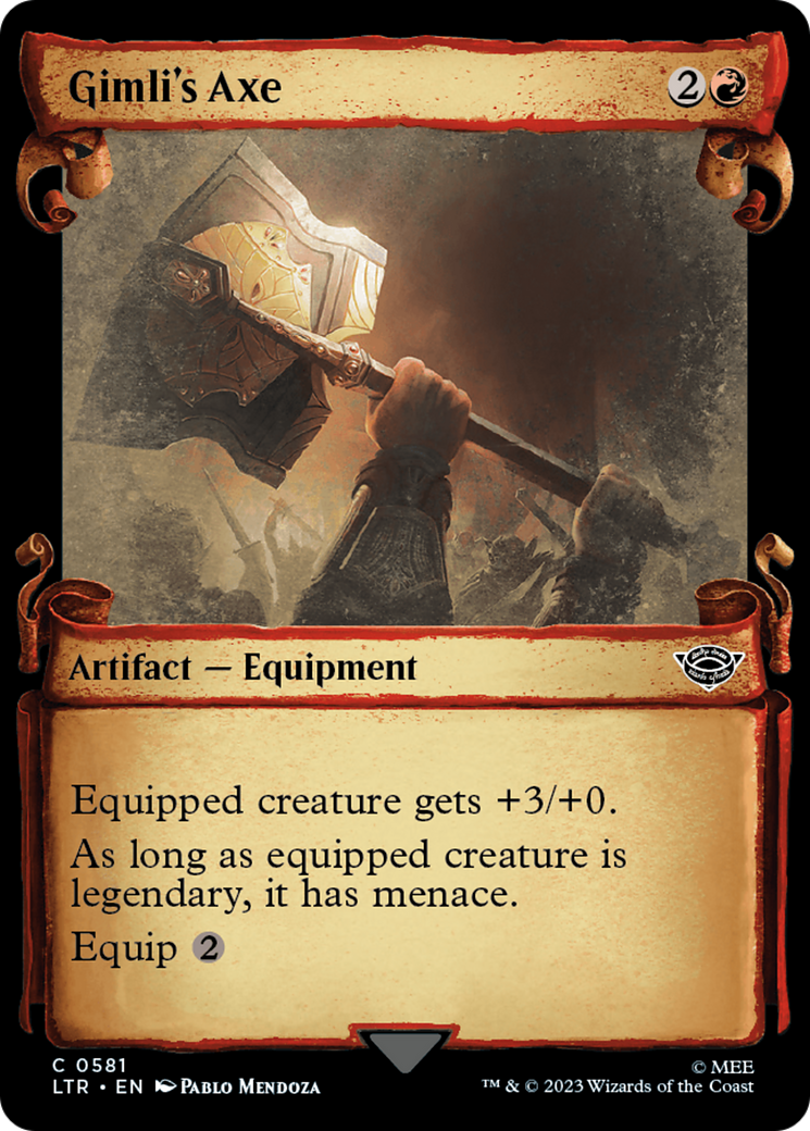 Gimli's Axe (Showcase Scrolls) (LTR-581) - The Lord of the Rings: Tales of Middle-earth: (Showcase)