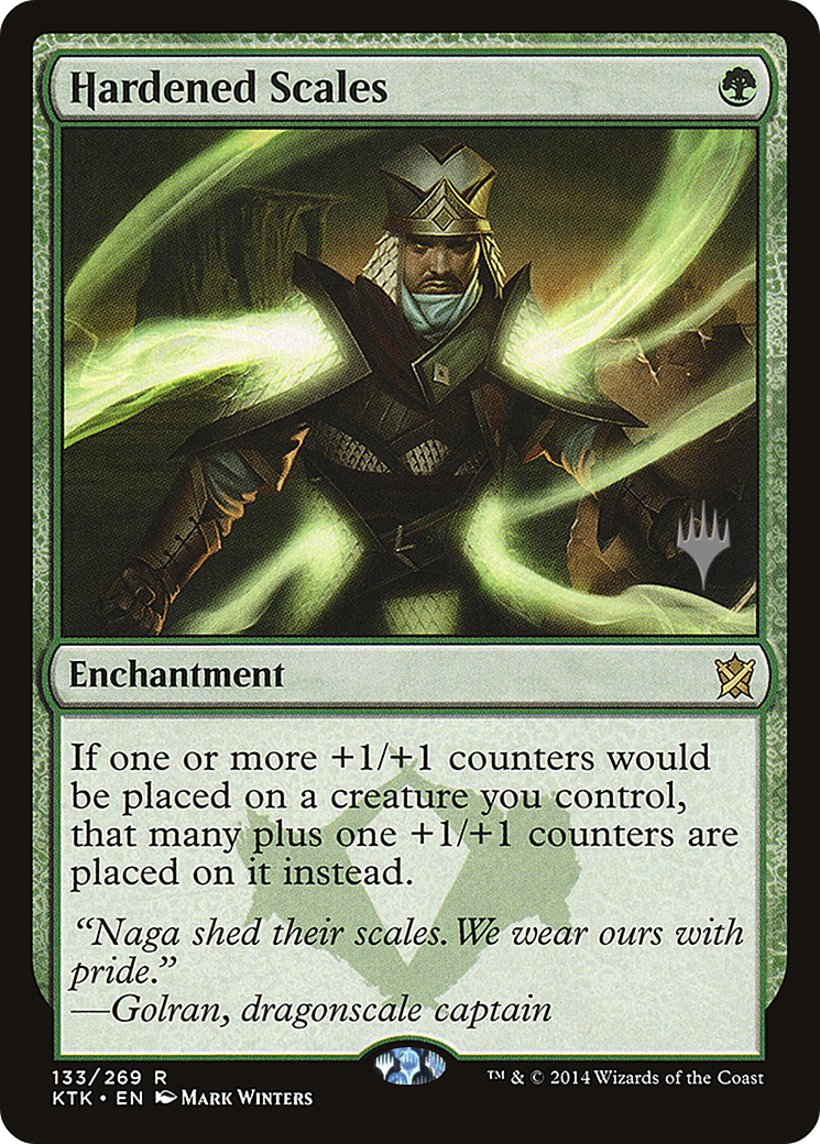 Hardened Scales (PPIKO-133P) - Khans of Tarkir Promos (Promo Pack)