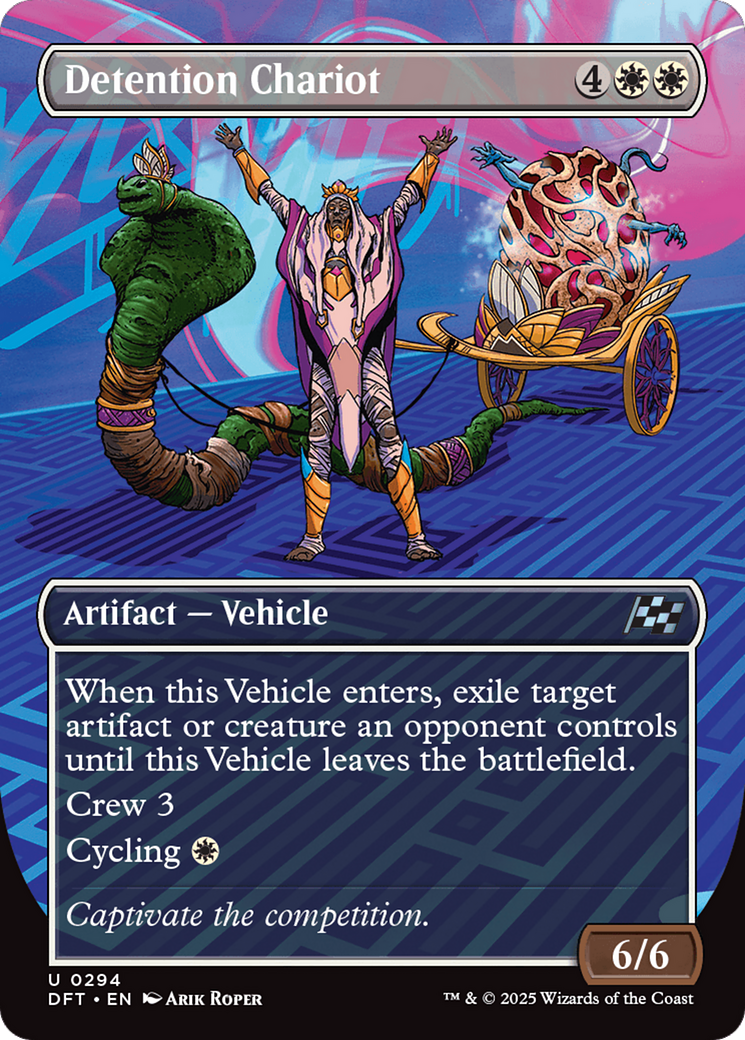 Detention Chariot (Borderless)(DFT-294) - Aetherdrift Foil