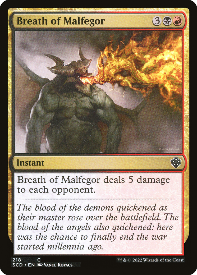 Breath of Malfegor (SCD-218) - Starter Commander Decks