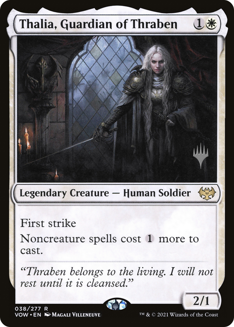 Thalia, Guardian of Thraben (PPDMU-038) - Innistrad: Crimson Vow Promos (Promo Pack)
