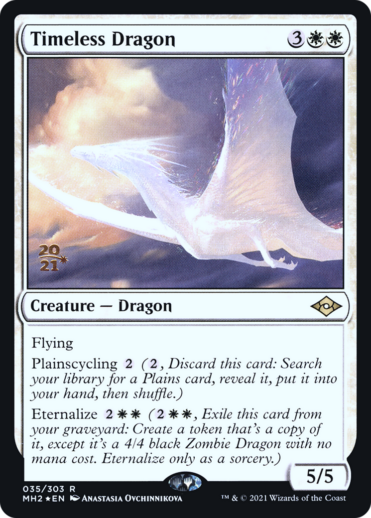 Timeless Dragon (PRE-035) - Modern Horizons 2 Promos (Prerelease) Foil