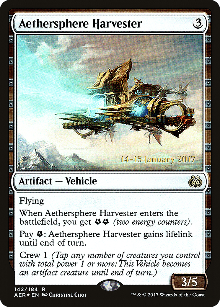 Aethersphere Harvester (PRE-142S) - Aether Revolt Promos (Prerelease) Foil