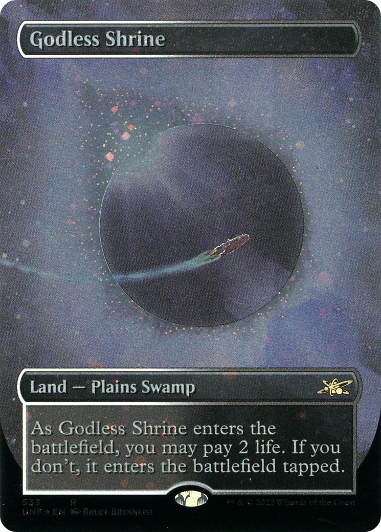 Godless Shrine (Borderless)(UNF-533) - Unfinity Foil