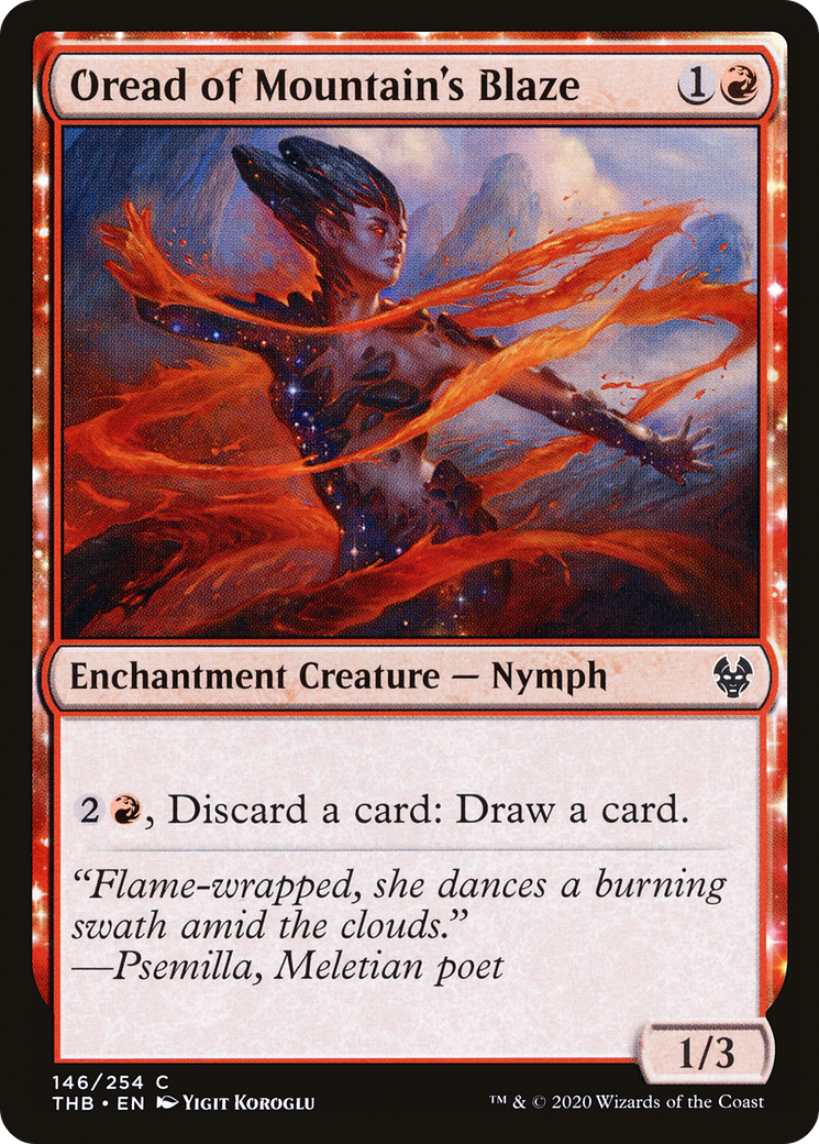 Oread of Mountain's Blaze (THB-146) - Theros Beyond Death Foil