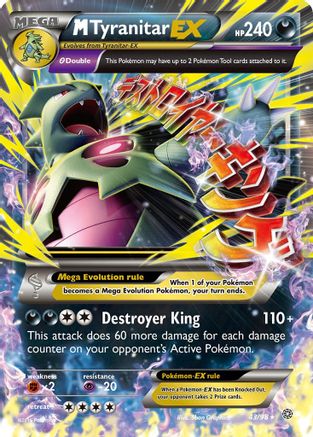 M Tyranitar EX 043/98 - XY Ancient Origins Holofoil - Ultra Rare