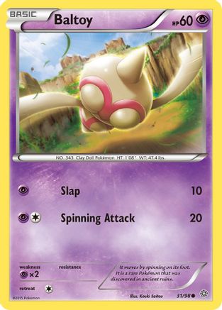 Baltoy (31) 031 - XY Ancient Origins Normal - Common