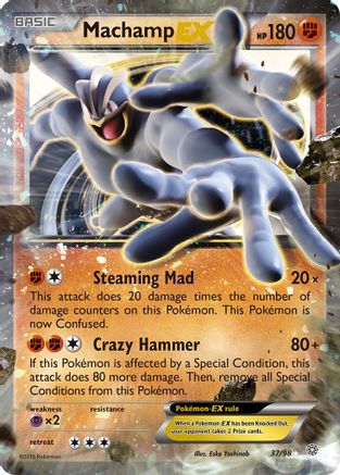 Machamp EX 037/98 - XY Ancient Origins Holofoil - Ultra Rare