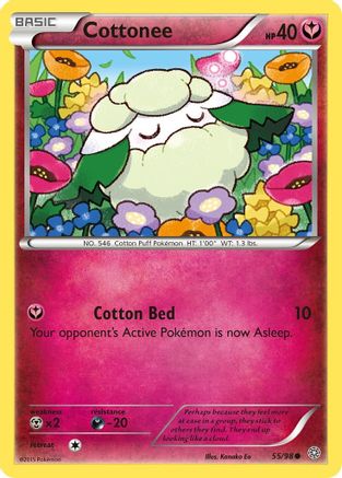 Cottonee 055/98 - XY Ancient Origins Reverse Holofoil - Common