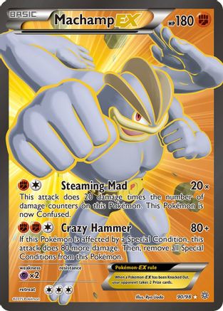 Machamp EX (90 Full Art) 090/98 - XY Ancient Origins Holofoil - Ultra Rare
