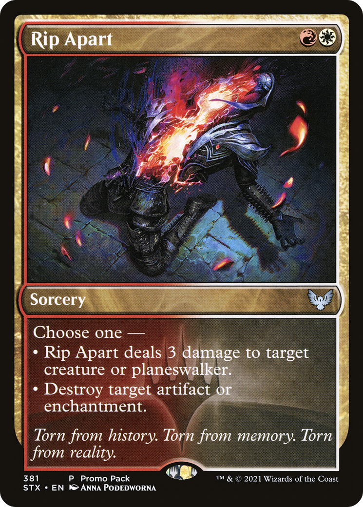 Rip Apart (PPSTX-381) - Strixhaven: School of Mages Foil (Promo Pack)