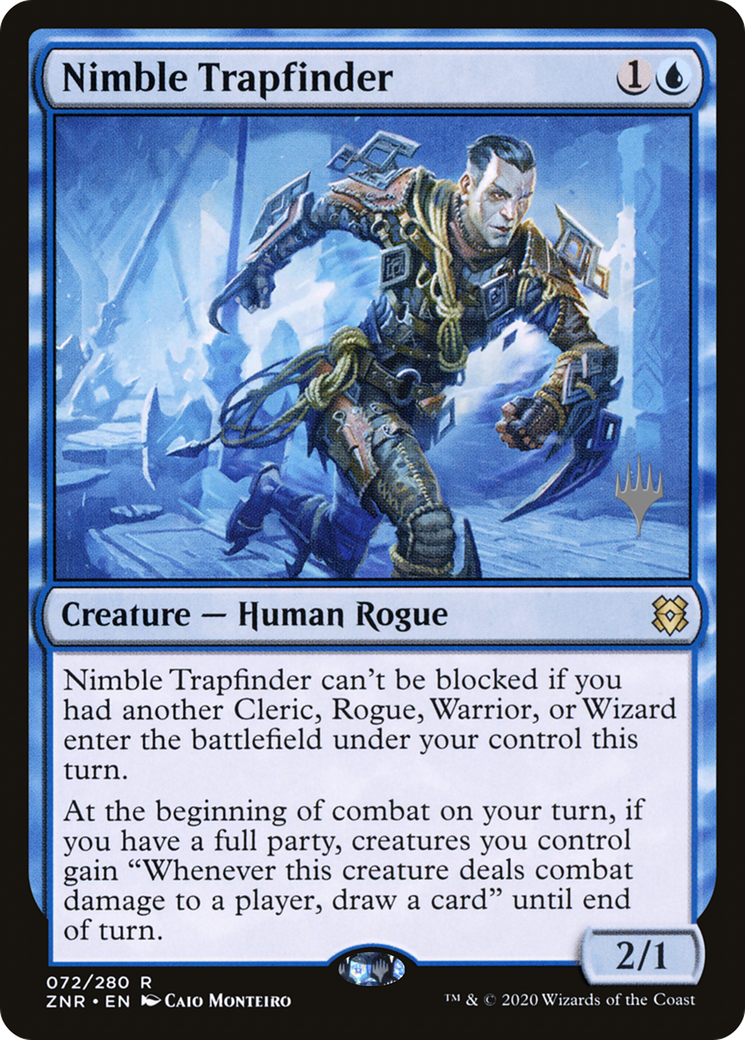 Nimble Trapfinder (PPZNR-72P) - Zendikar Rising Promos (Promo Pack)