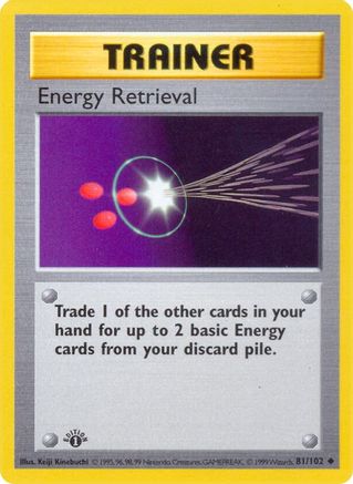 Energy Retrieval - 081/102 - Base Set Shadowless