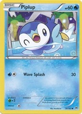 Piplup 036/162 - XY BREAKthrough Reverse Holofoil - Common