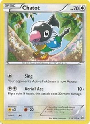 Chatot 128 - XY BREAKthrough Reverse Holofoil - Rare