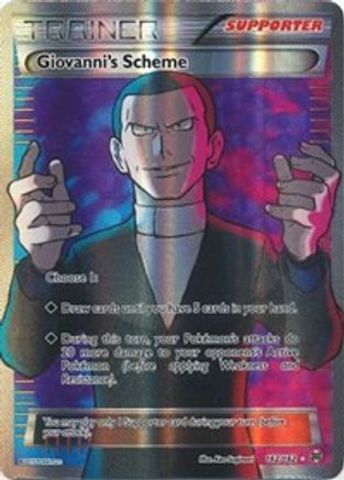 Giovanni's Scheme (Full Art) 162/162 - XY BREAKthrough Holofoil - Ultra Rare