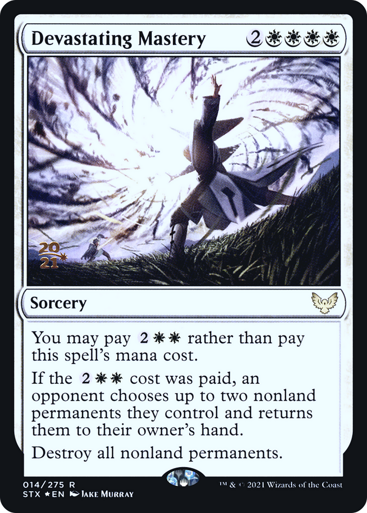 Devastating Mastery (PRE-14S) - Strixhaven: School of Mages Promos (Prerelease) Foil